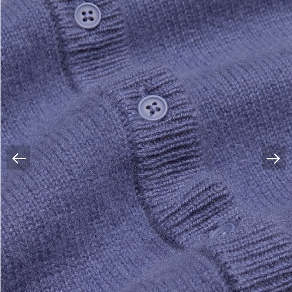 Aritzia Cashmere Periwinkle Cardigan - Picture 9 of 9